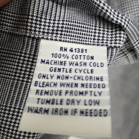 Polo Ralph Lauren Men's L Houndstooth Casual Button Down Long Sleeve Shirt - Picture 10 of 11